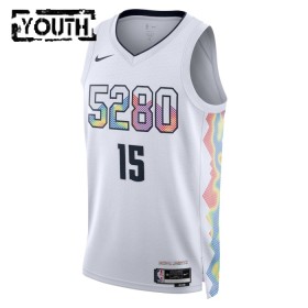 Dres Denver Nuggets Nikola Jokic Nike 2024-25 City Edition Bijela Swingman - Dječji